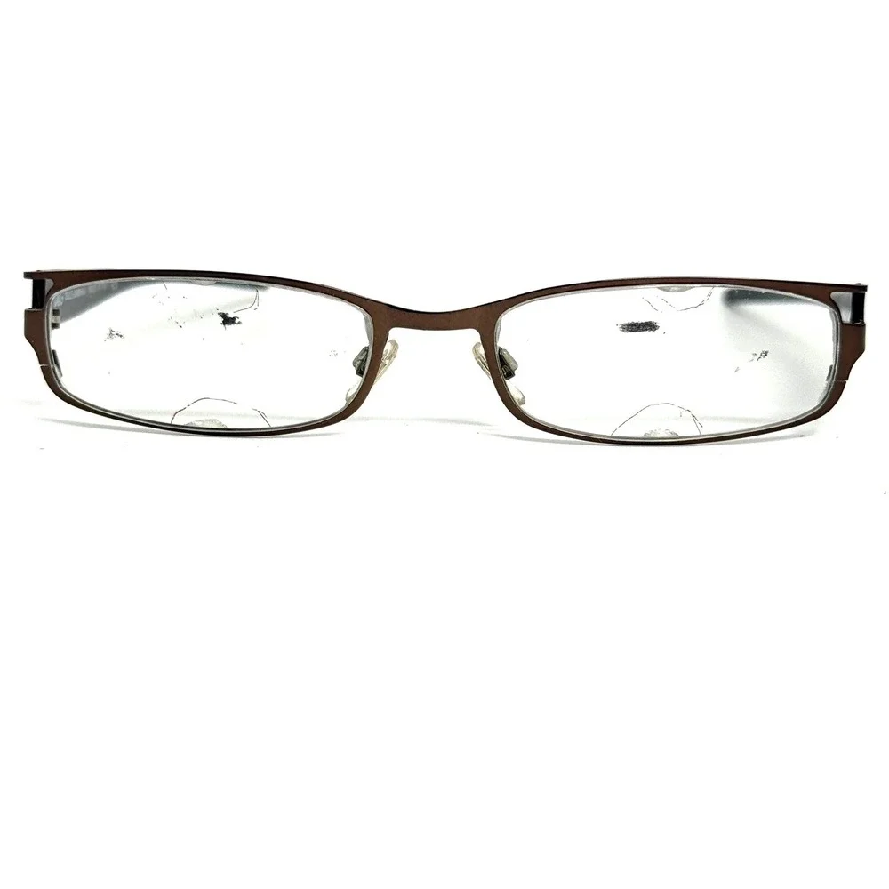 D&G Dolce & Gabbana 4107 104 Brown Black Rectangular Eyeglass Frames 51-17-135